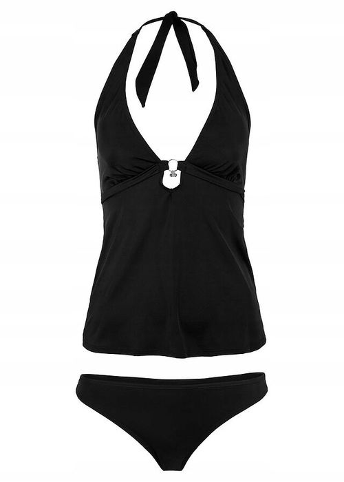 B.P.C tankini czarne wiązane z figami 42.