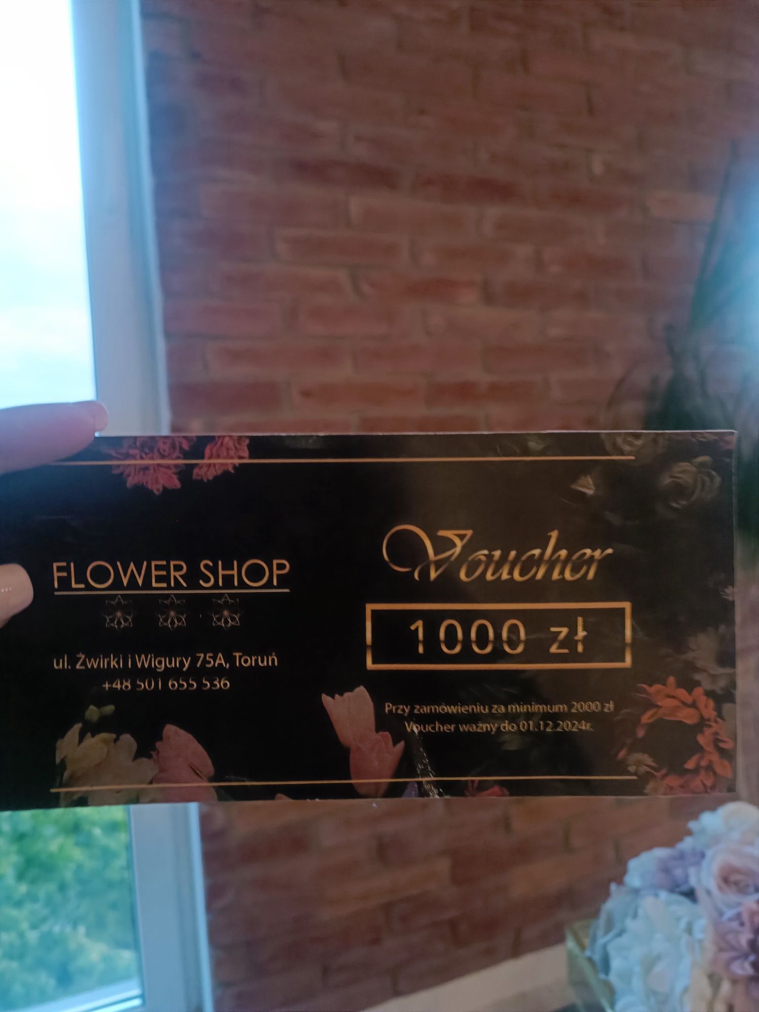 Voucher do kwiaciarni Toruń