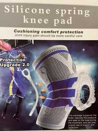 Бандаж фіксатор колінного суглоба Silicone Spring Knee Pad