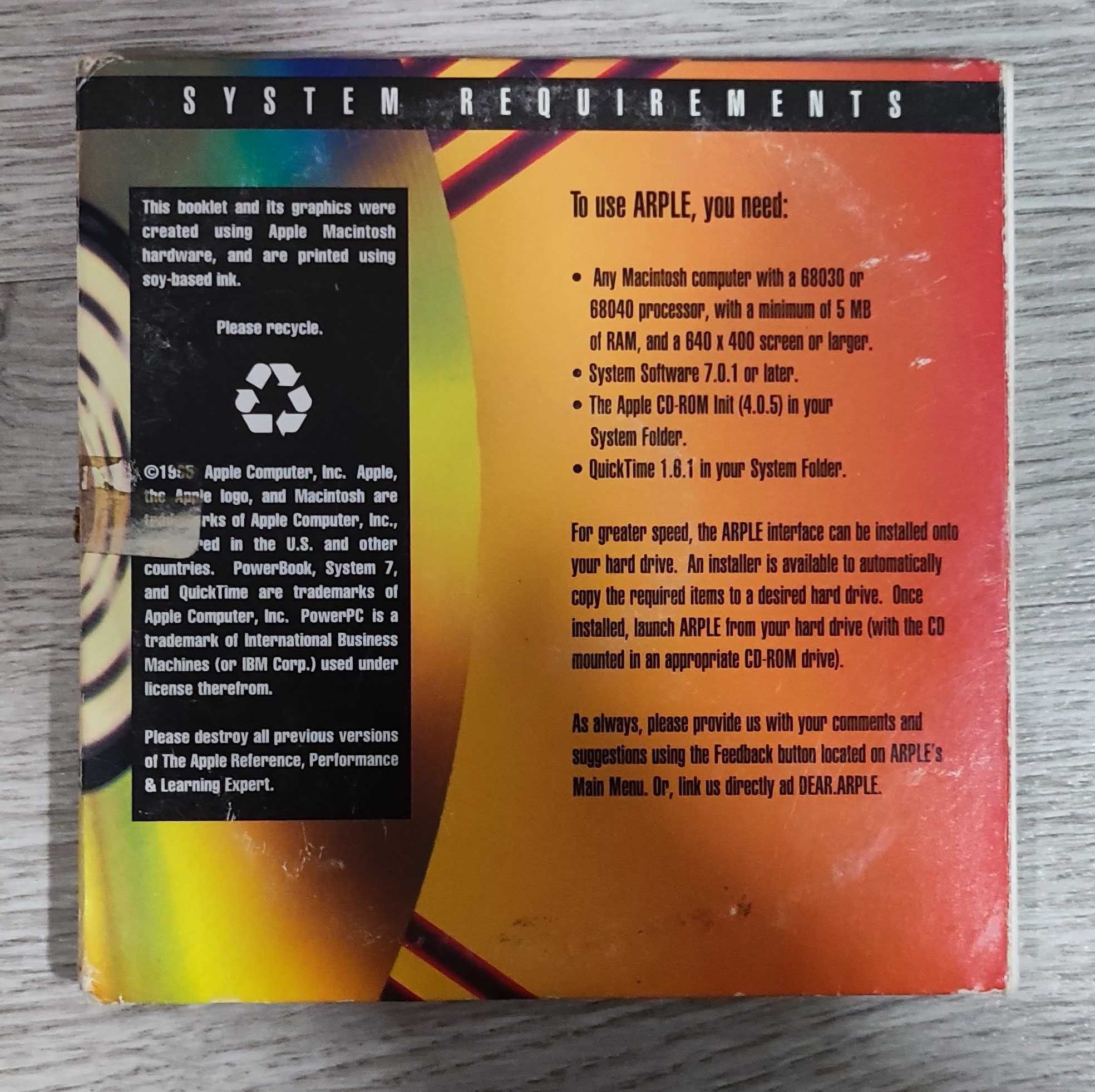 CD Apple ARPLE Partner Edition 1995