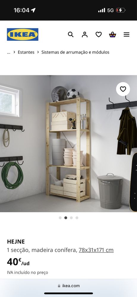 Modulo ikea madeira