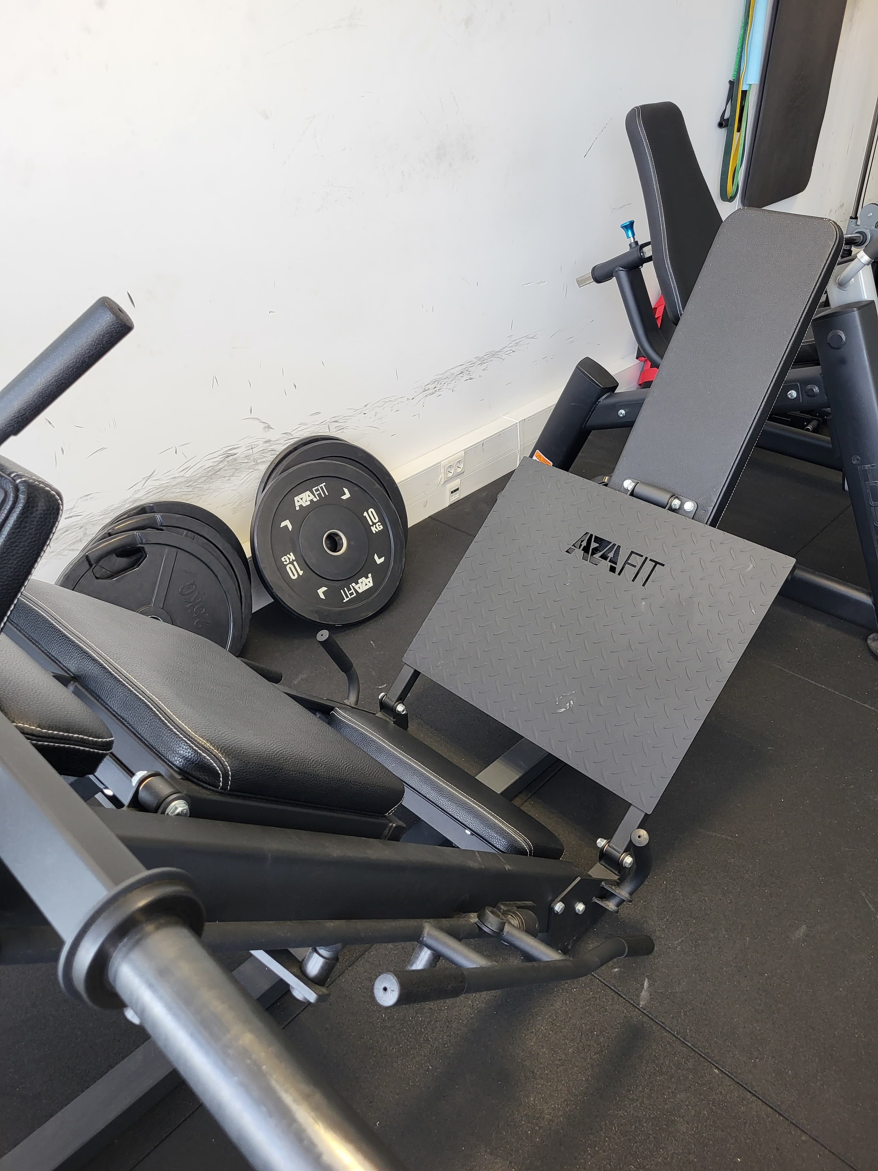 Máquina dual hack/leg press Fittech