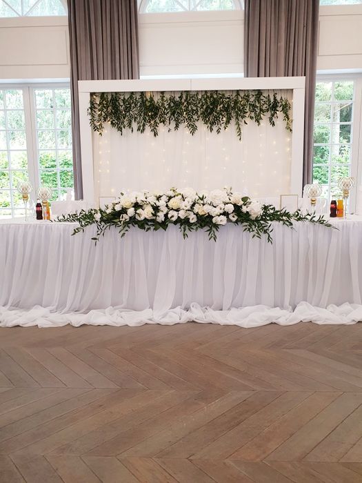 Skirting biały woalowy ŚLUB