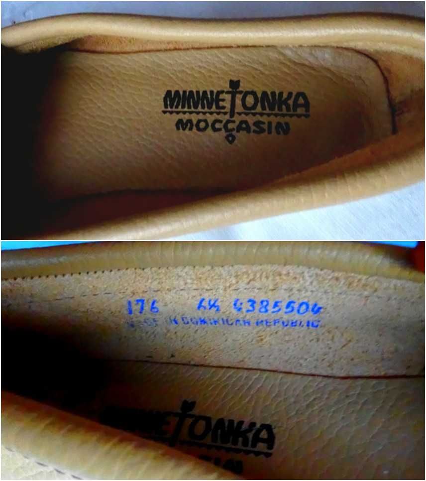 Новые женские кожаные мокасины"Minnetonka"(Made in Dominican Republic)