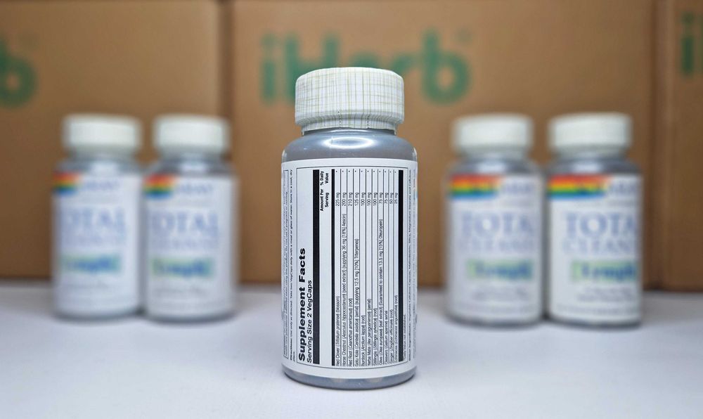 Solaray Total Cleanse Lymph, препарат для очищення лімфи, 60 капсул