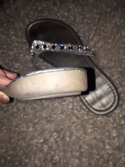 Srebrne japonki damskie r41 Bassano