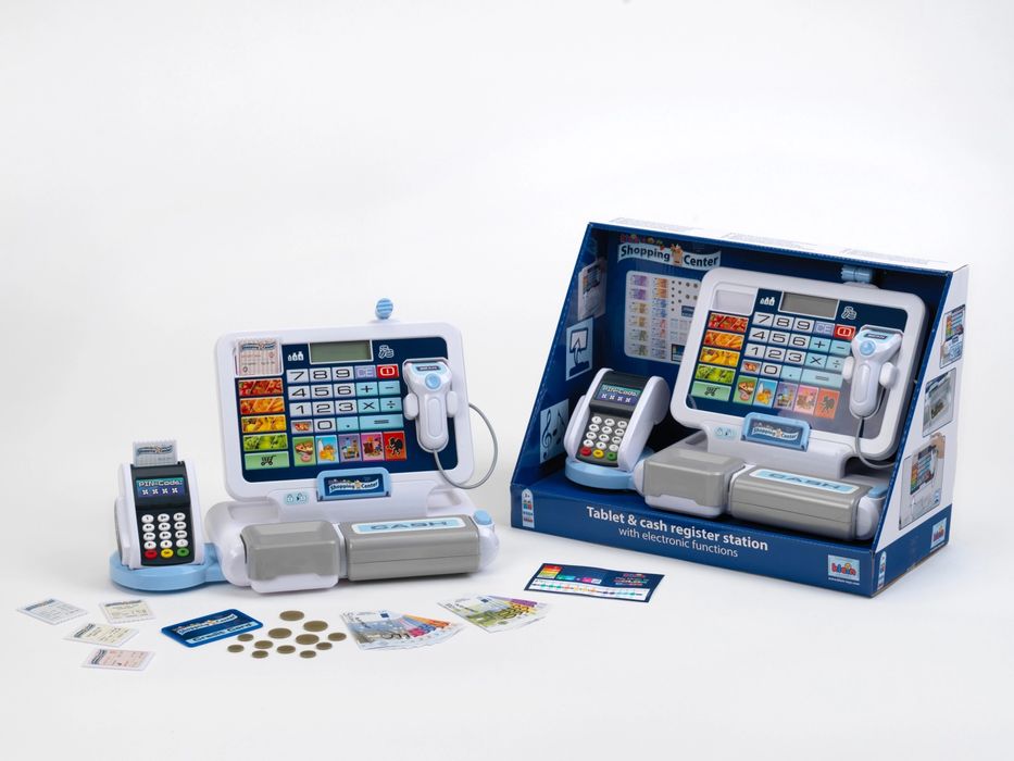 Kasa sklepowa z terminalem i skanerem. Klein