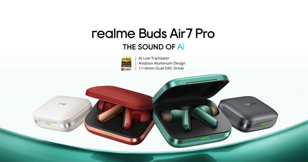 Навушники Realme Buds Air 7 Pro headphones LHDC