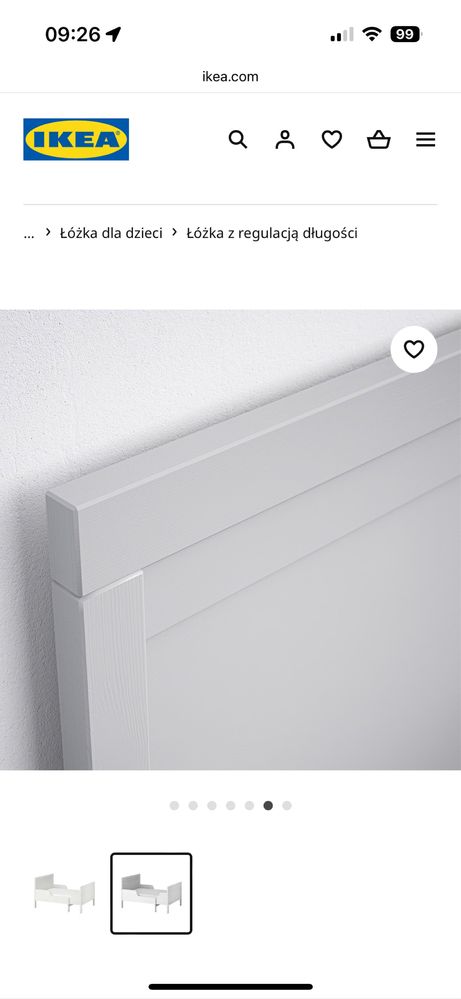 Łóżko Ikea Sundvik