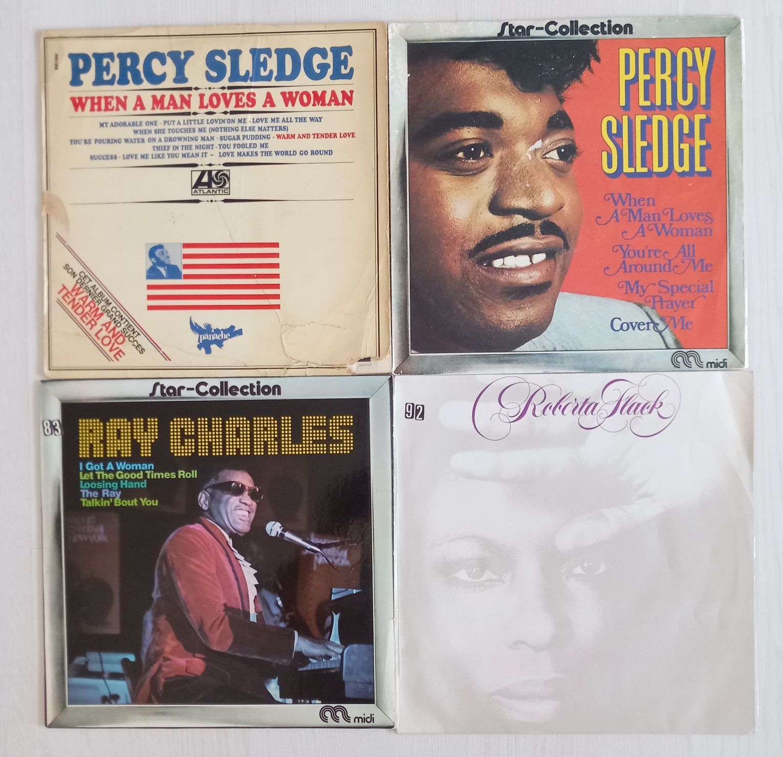 Discos vinil Aretha  Billy Preston Isaac Hayes G Benson R Flack Stevie