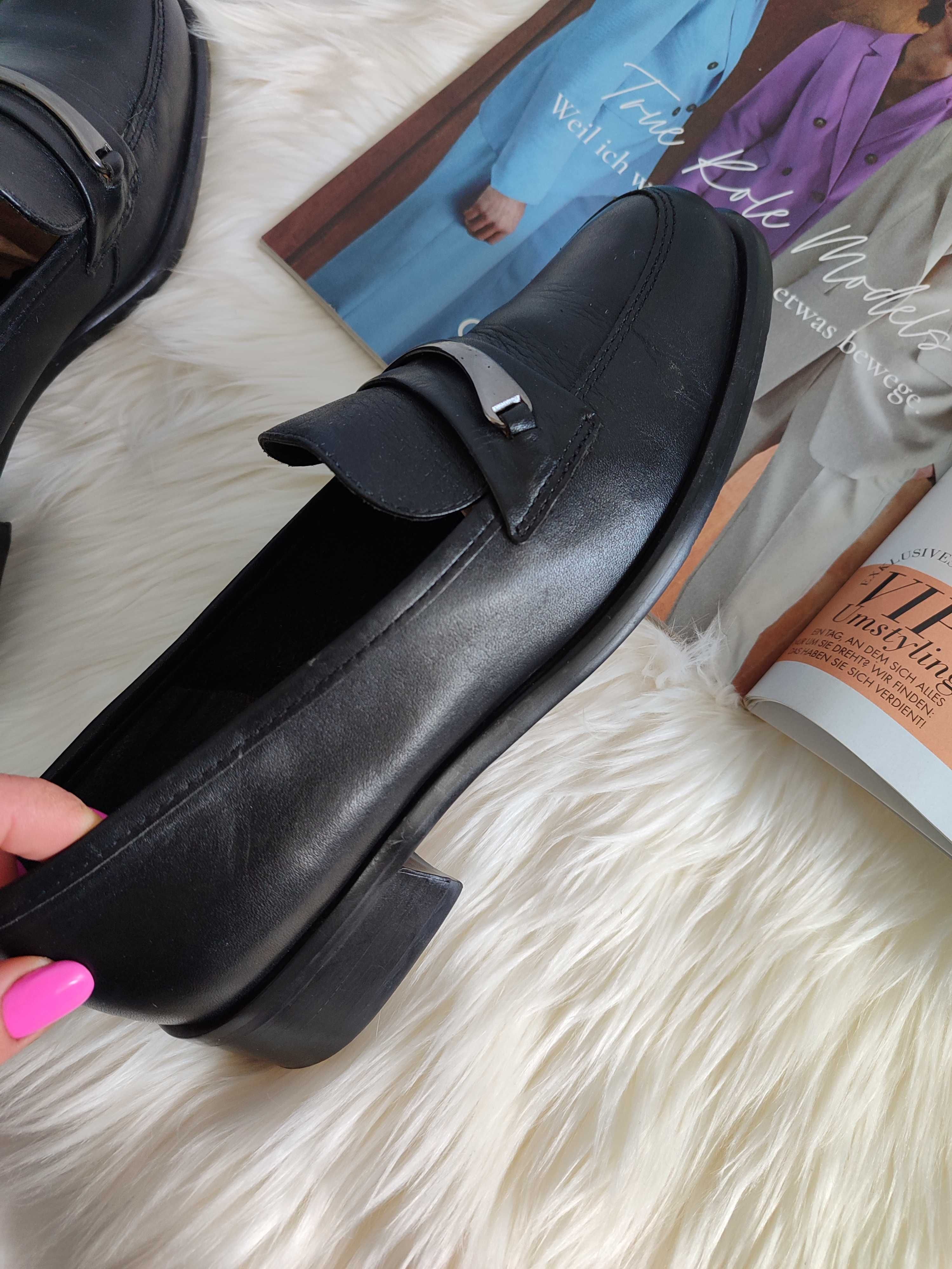 Clarks кожаные туфли лофери черевики