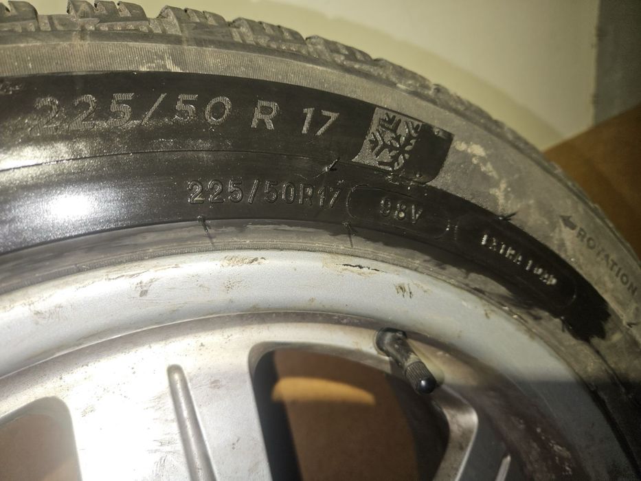 Диски+Шини зимні ауді 5×112 R17 в хорошому стані