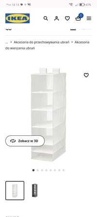 Ikea skubb wisząca półka do szafy