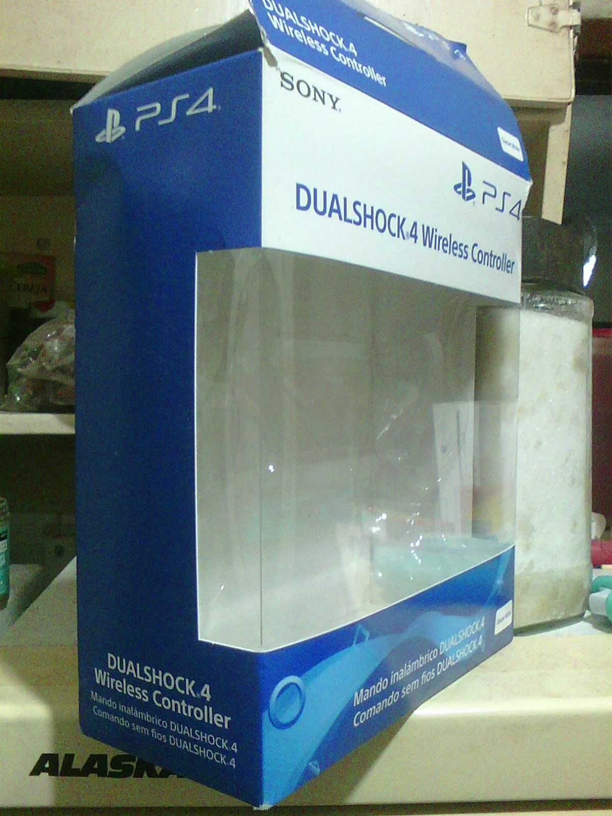 caixa dualshock 4 wireless controller glacier white