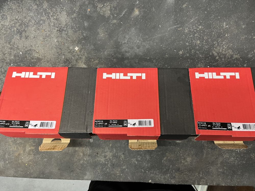 Brocas HILTI TE-CX 8mm e 10mm