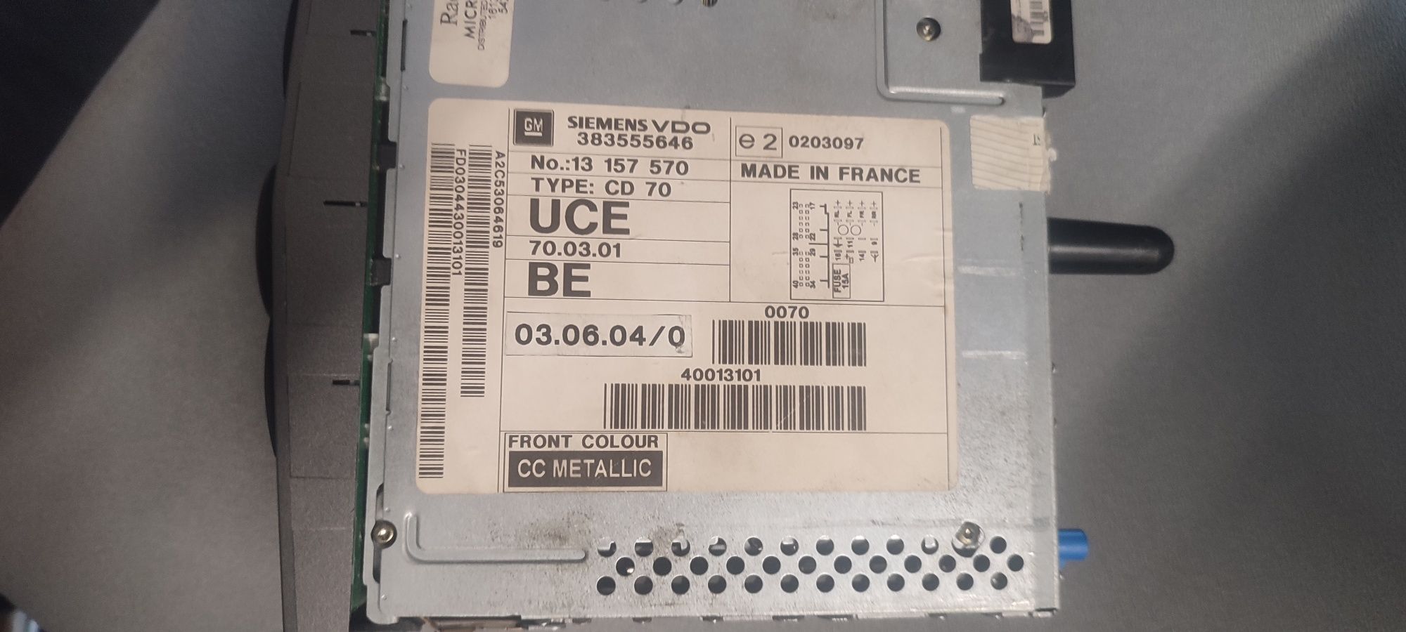 Radio CD70 Navi astra h Zafira b wylogowane