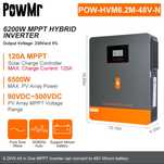 PowMr 6.2kWt 48v solar MPPT 4.2kWt 24v інвертор гібридний ПовМр Pow Mr