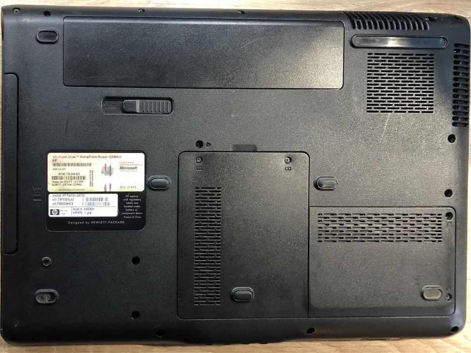 Материнська плата ноутбука HP Pavilion dv6700, dv6835er на розборку