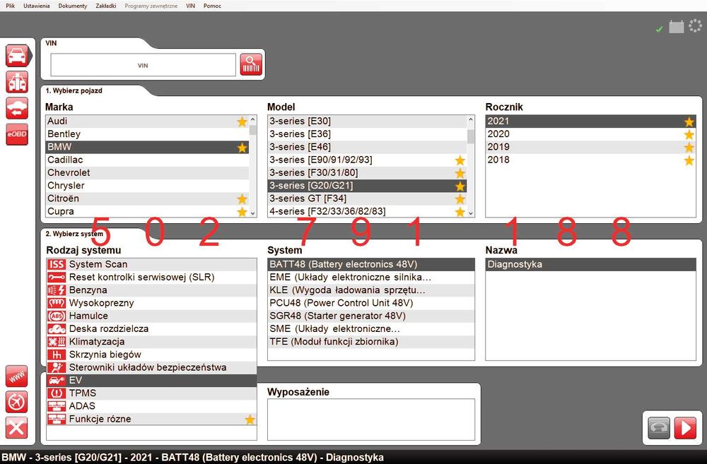 Polski program diagnostyczny do testerów interfejsów multidiag pro +