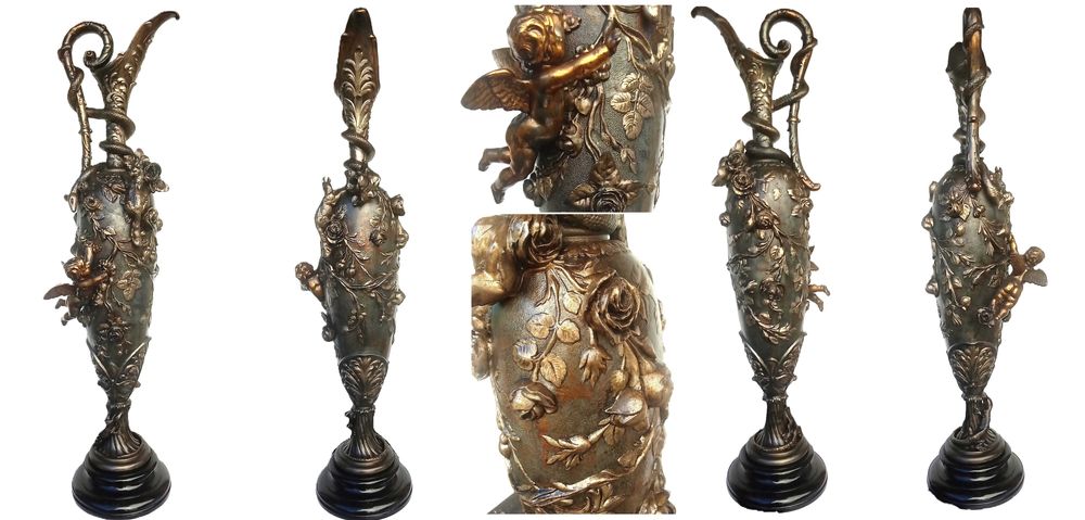 Grande ânfora em bronze de arte  (Puti Elê Hanap)- Séc.-XIX