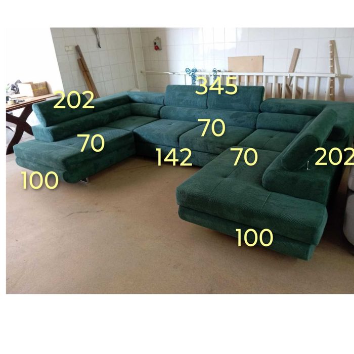 Narożnik Neapol U promocja! ruchome zagłówki ! Funkcja spania !