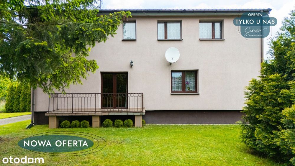 Piętrowy dom wolnostojący, dogodny dojazd do Łodzi