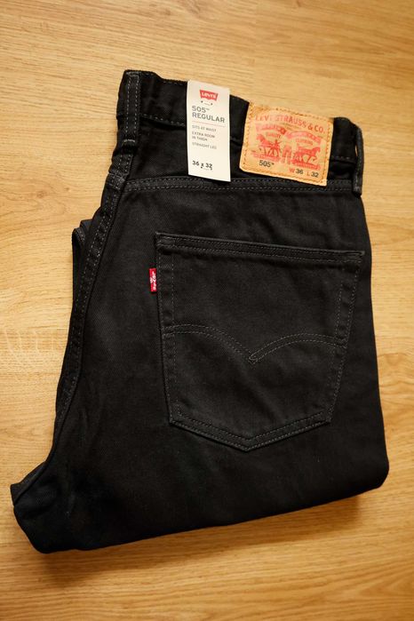 levis  505 regular rozm.36x32 czarne