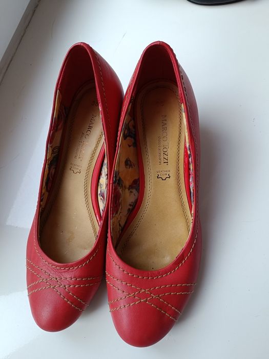 Туфлі жіночі шкіряні червоного кольору MARCO TOZZI 38 розмір
