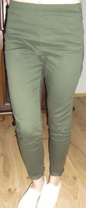 spodnie rurki khaki bez kieszonek rozmiar L