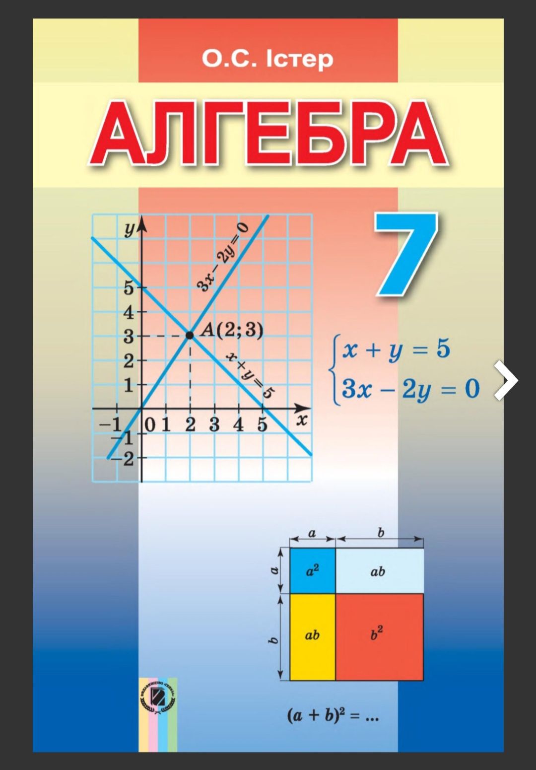 Підручник Алгебра Істер 7, 6(1ч),6(2ч), 5 клас