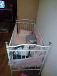 Cama de bebé branca