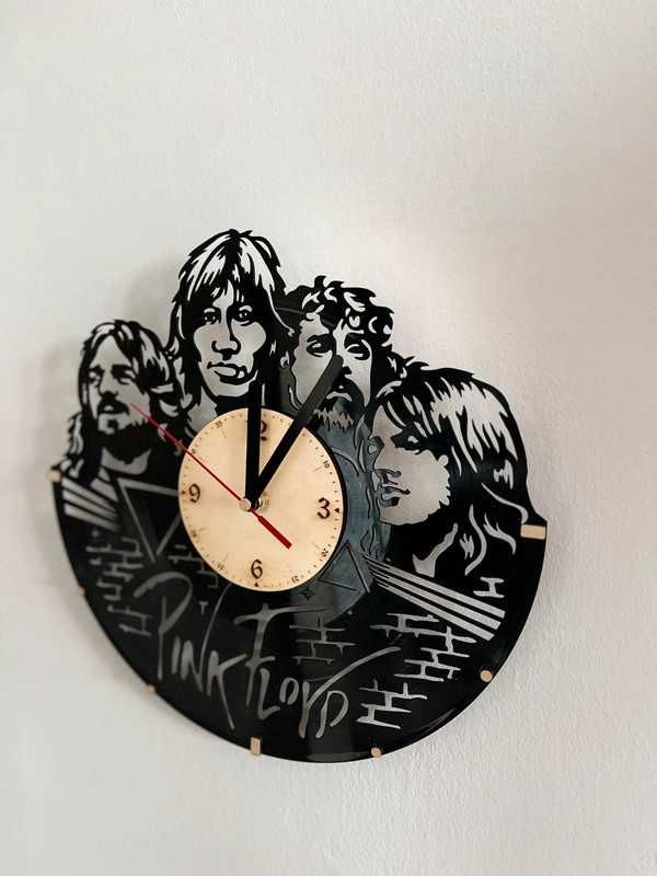 Zegar płyta PINK FLOYD, handmade