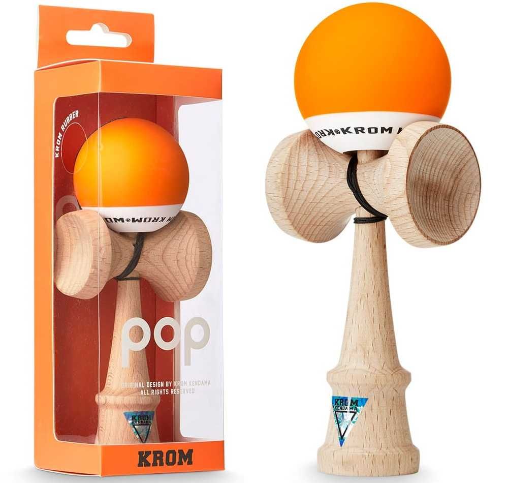 Kendama KROM POP pomarańczowa oryginał, szybka wysyłka 24 h!