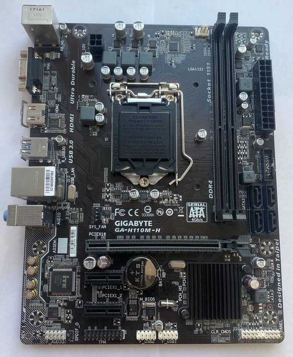 Материнська плата Gigabyte GA-H110M-H  (s1151, Intel H110, DDR4)