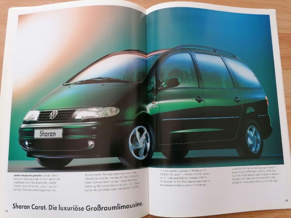 Prospekt VW Sharan CL GL Carat VR6