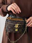 Сумка женская Louis Vuitton Lambskin коричневый через плечо Луи Виттон