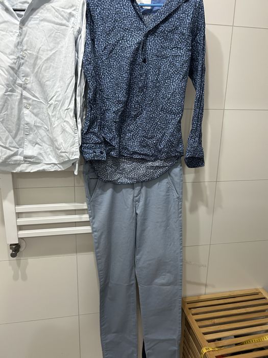 Spodnie zara 140 koszule riserved swieta imprezy