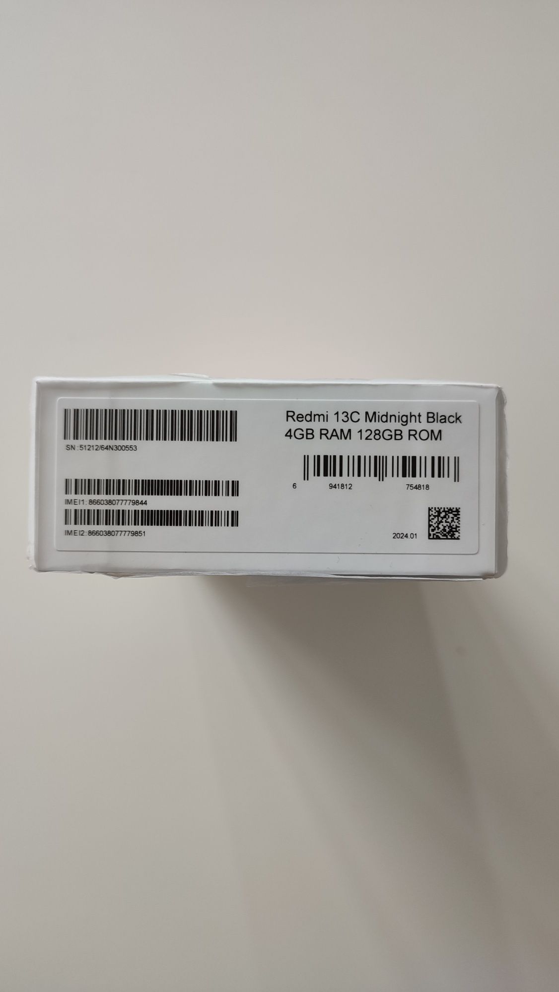 Redmi 13C - novo e embalado