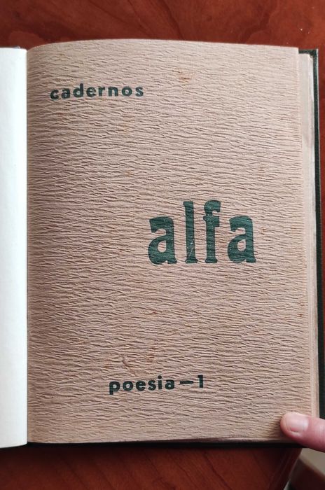 Cadernos Alfa. 1964 e 1965