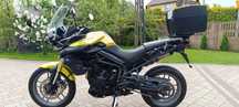 Triumph Tiger 800 XR ABS Pełne FULL ASO Kufer-ORI Szybka Handbary LeoVince Pług