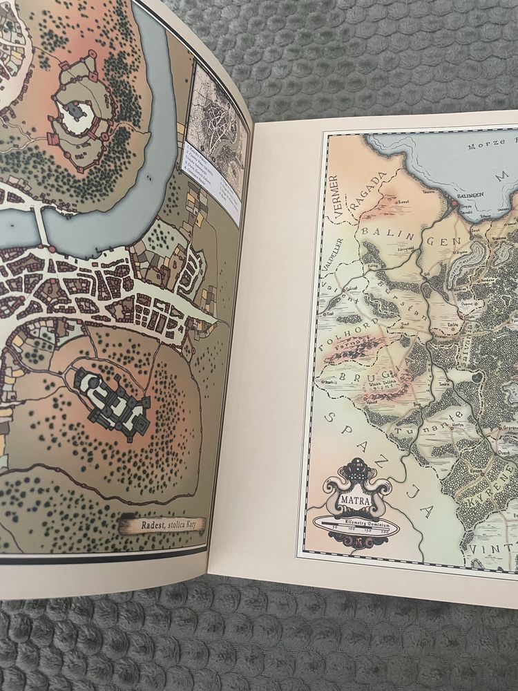 Książka mapy - Atlas Map Dominium Monastyr Dark Fantasy dodatek PL