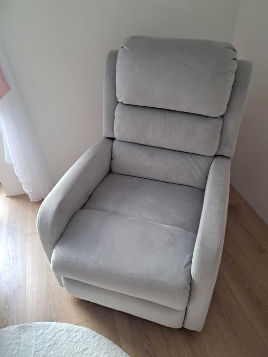 Fotel szary, rozkladany