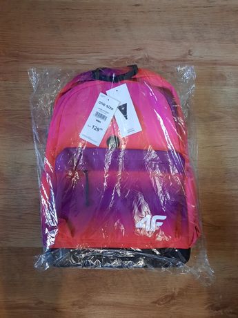 Plecak 4F różowy ombre, nowy w folii