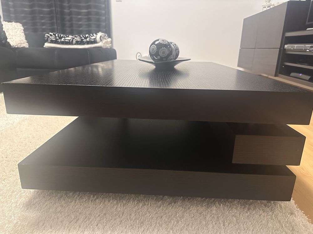 Mesa de centro de madeira robusta 120 cm comprimento  70cm 35cm altura