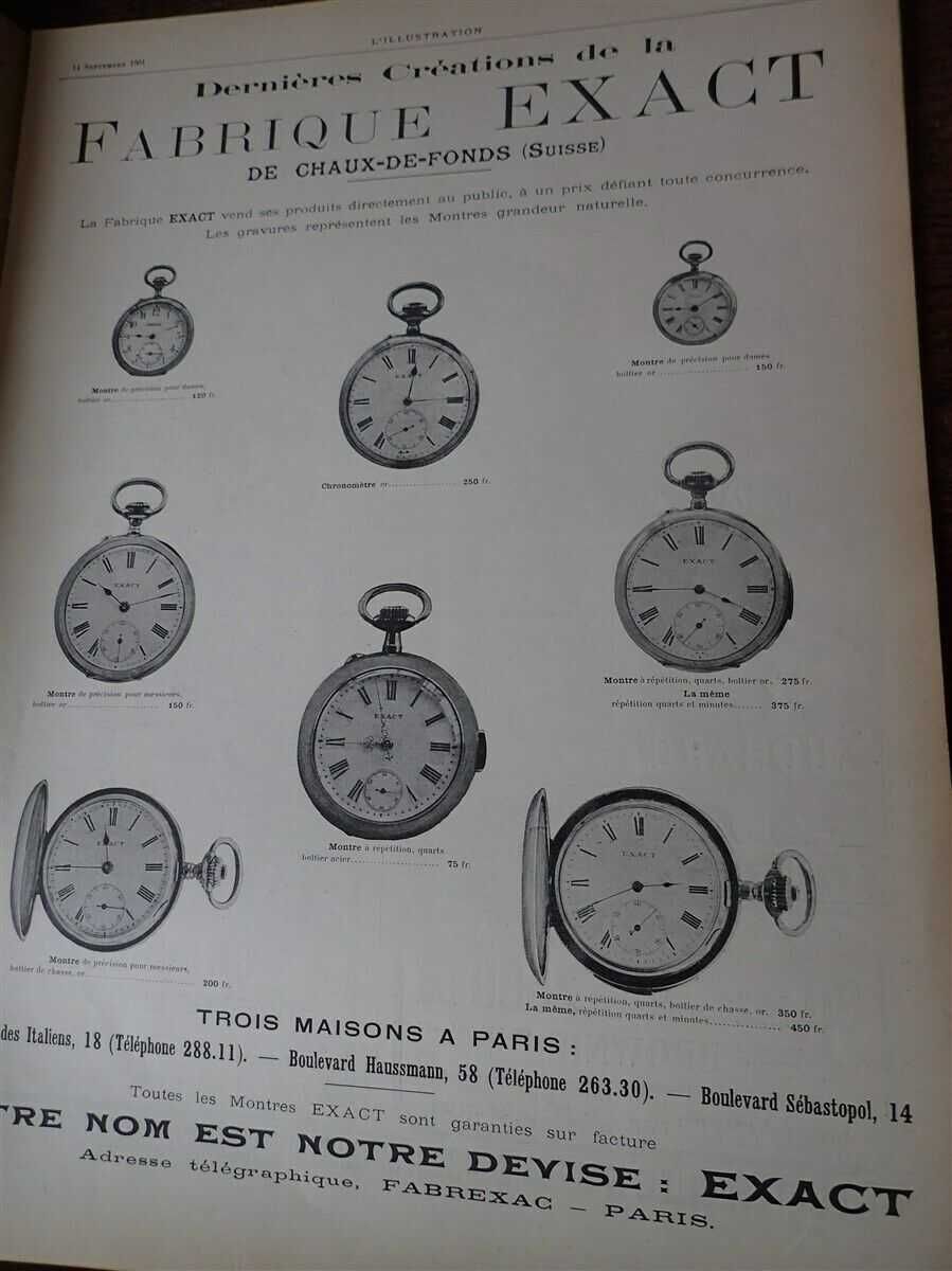 Relógio bolso antigo EXACT