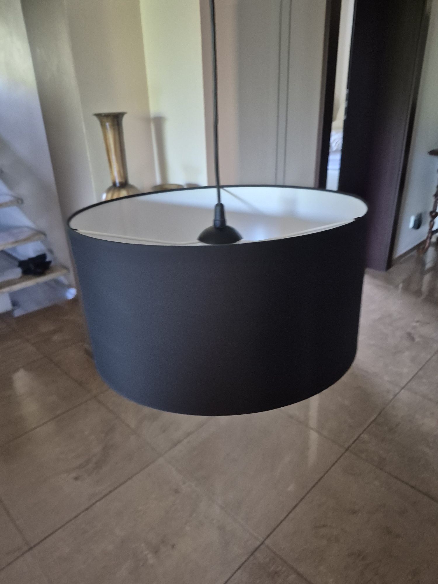 Lampa czarna wisząca 40 cm