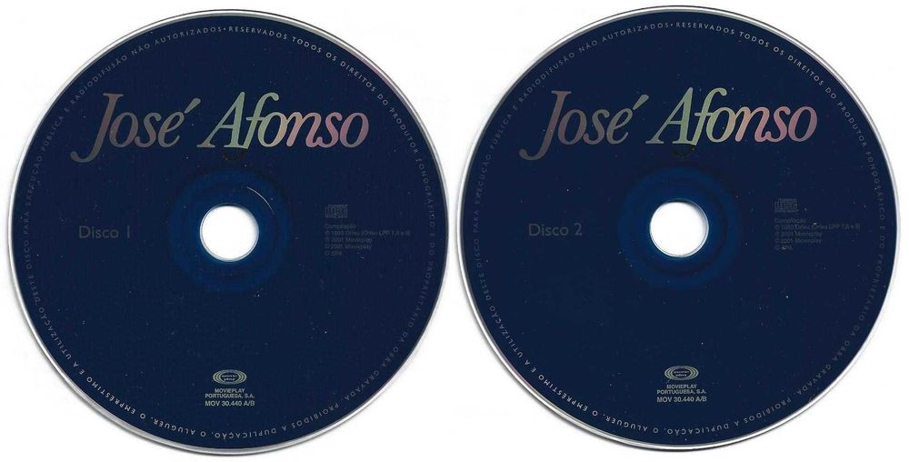 José Afonso	- - - - -		José Afonso	- - - - -	2 X CD