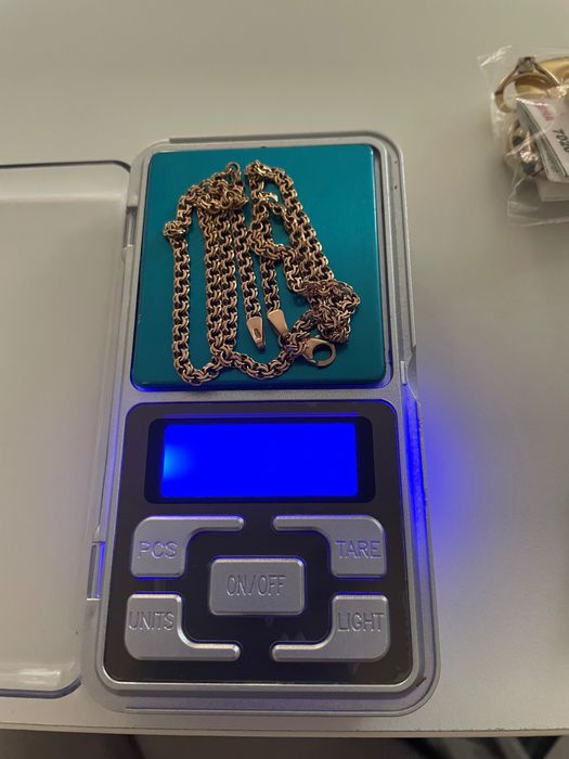 Цепочка з червоного золота 585 вага 8.73