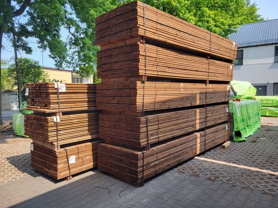 Piękna deska elewacyjna impegnowana 36x120mm sosna - TANIO DOSTAWA