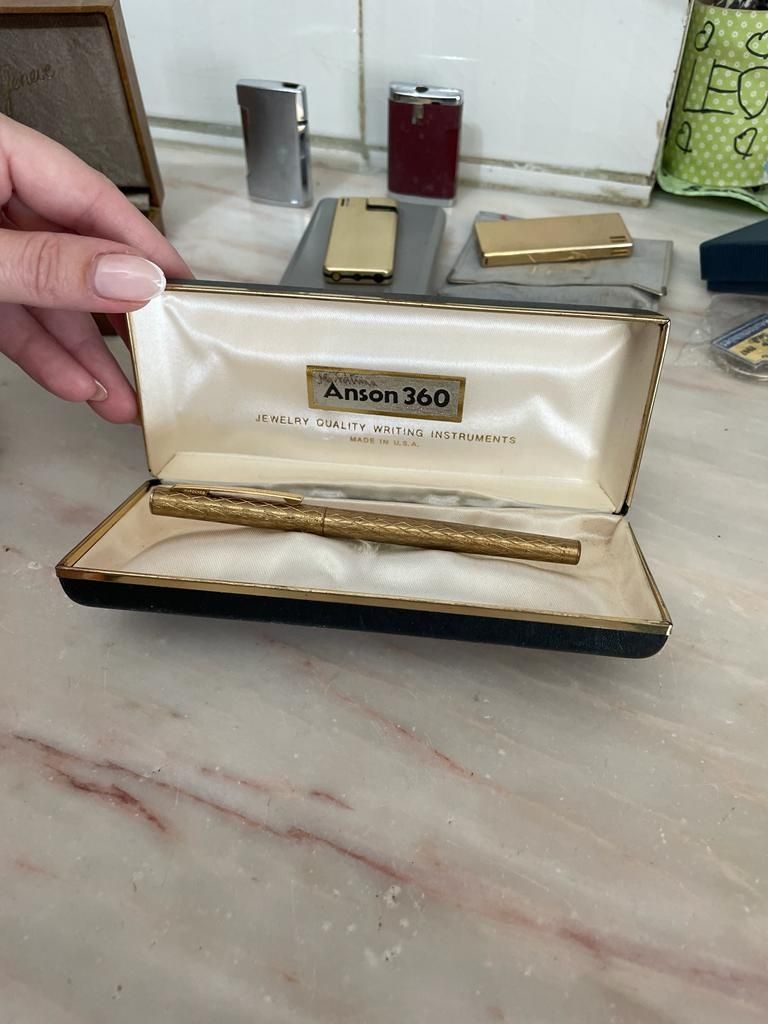 Caneta dourada Anson 360